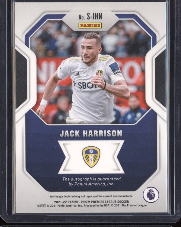 Jack Harrison 2021-22 Panini Prizm Premier League Signatures