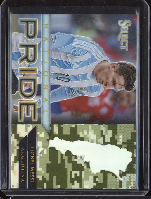 Lionel Messi 2015-16 Panini Select Soccer 2 National Pride Camo 99/249