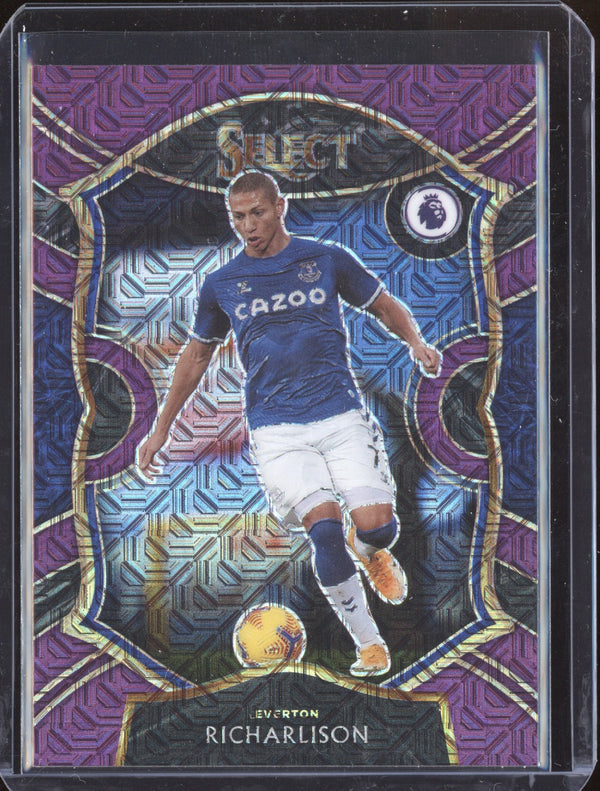 Richarlison 2020-21 Panini Chronicles Soccer 17 Select Purple Mojo