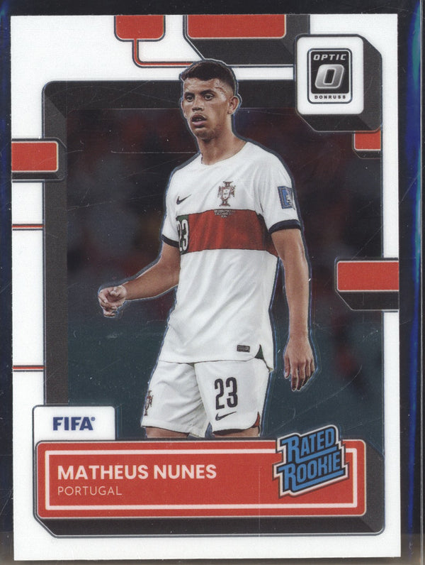 Matheus Nunes 2022-23 Panini Donruss Soccer 188 Optic Rated Rookie RC