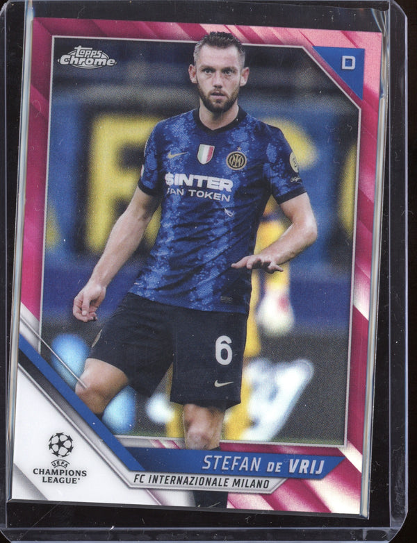 Stefan de Vrij 2021/22 Topps Chrome UEFA CL Pink  62/175