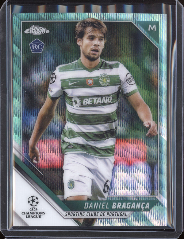 Daniel Braganca 2021/22 Topps Chrome UEFA Champions League Aqua Wave RC 151/199