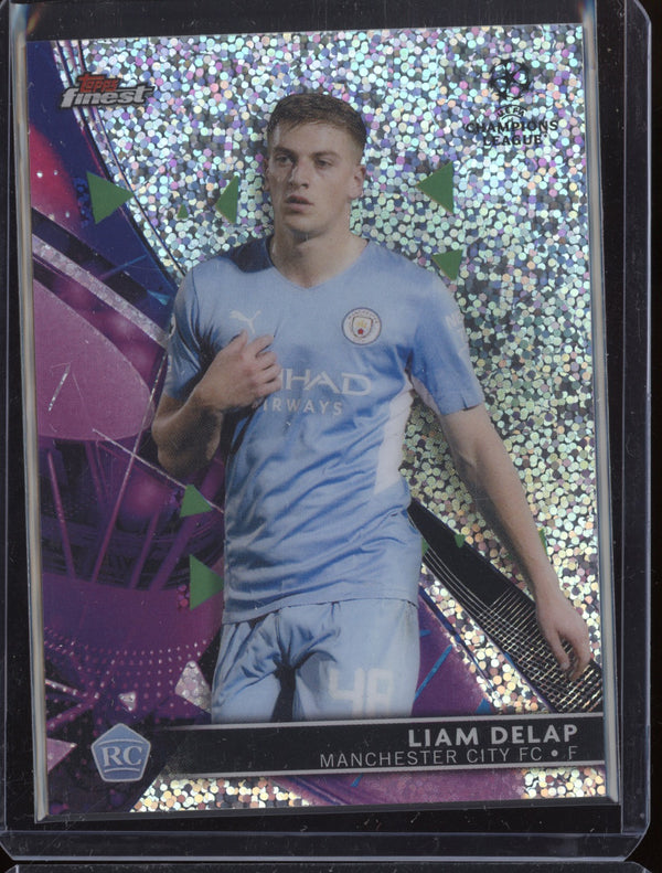 Liam Delap 2021-22 Topps Finest UEFA CL Speckle Refractor RC 46/175