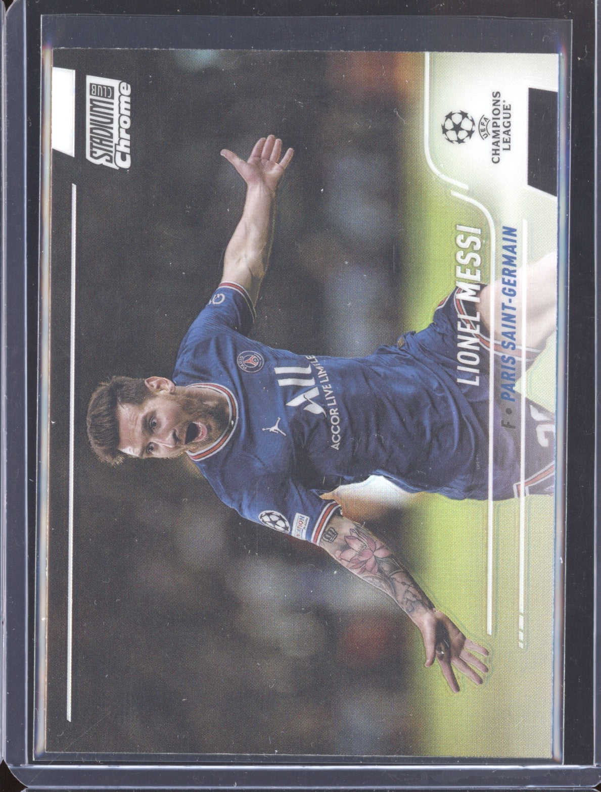 Lionel Messi 2021-22 Topps Stadium Club Chrome UCL 30 Refractor