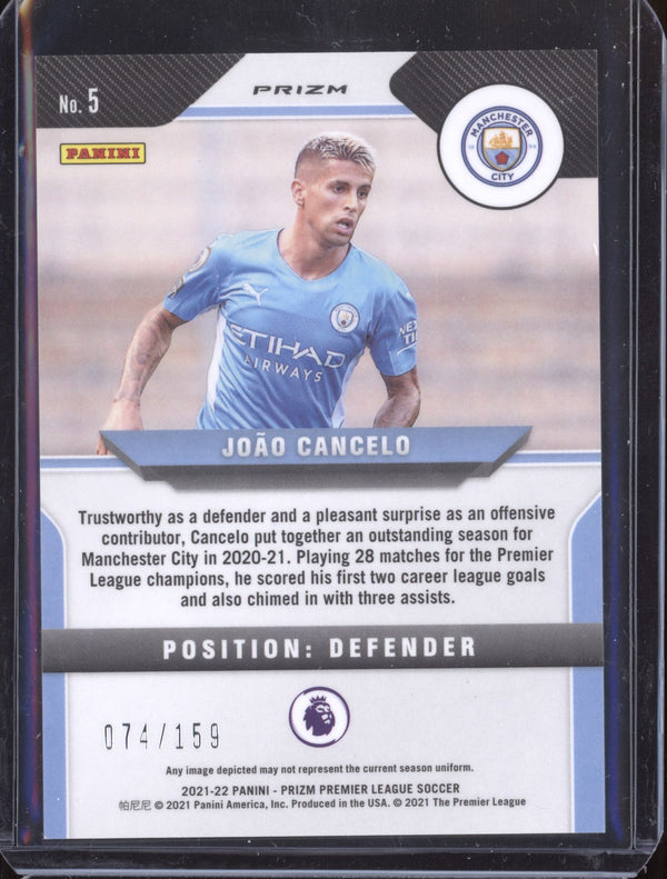 Joao Cancelo 2021-22 Panini Prizm PL 5 Red Mojo 74/159