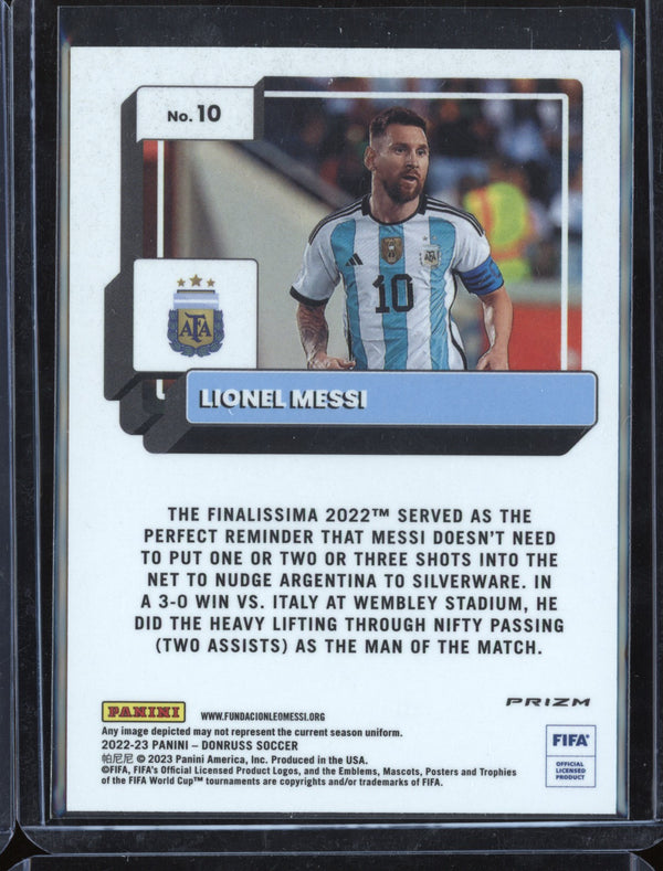 Lionel Messi 2022-23 Panini Donruss Soccer 32 Holo