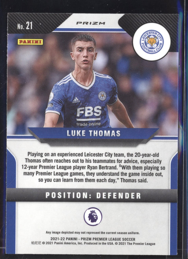 Luke Thomas 2021-22 Panini Prizm Premier League Silver