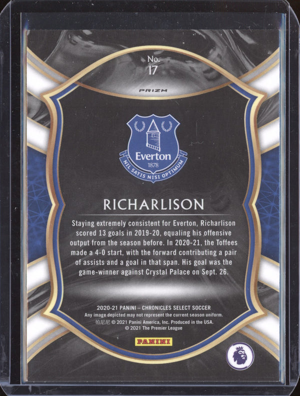 Richarlison 2020-21 Panini Chronicles Soccer 17 Select Purple Mojo