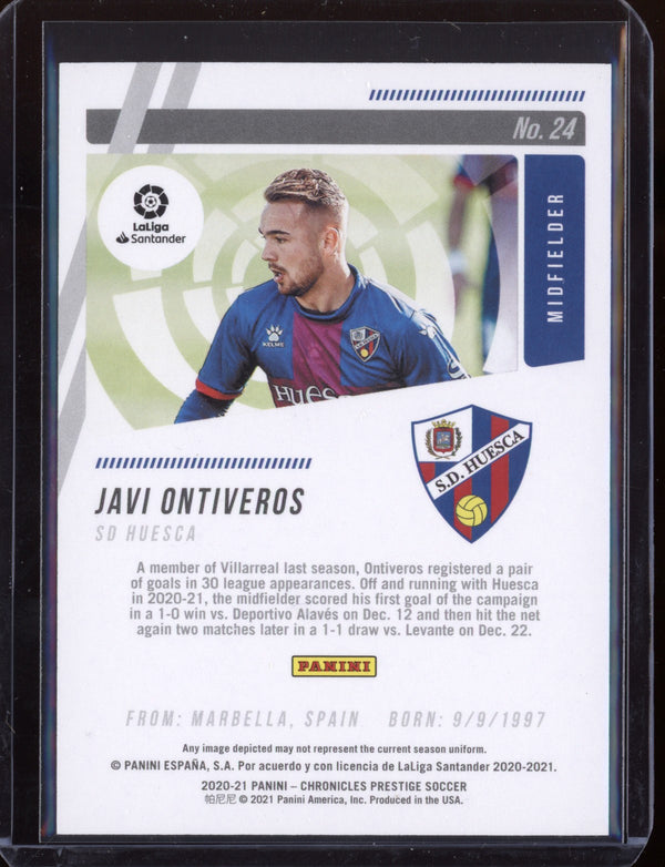 Javi Ontiveros 2020/21 Panini Chronicles Prestige La Liga Blue RC 41/99