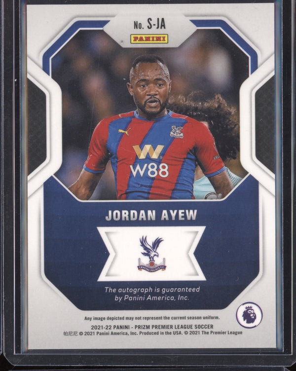 Jordan Ayew 2021-22 Panini Prizm Premier League Signatures