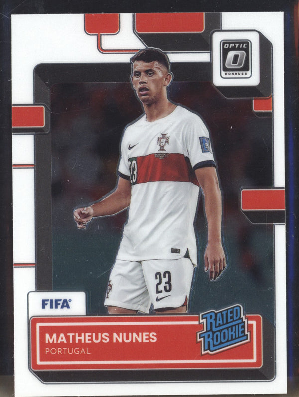 Matheus Nunes 2022-23 Panini Donruss Soccer 188 Optic Rated Rookie RC