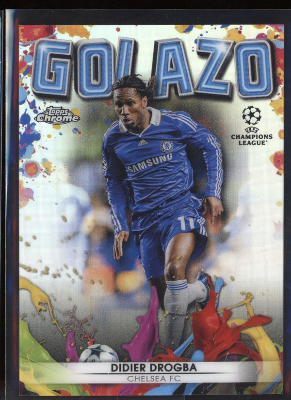 Didier Drogba 2021/22 Topps Chrome UCL Golazo