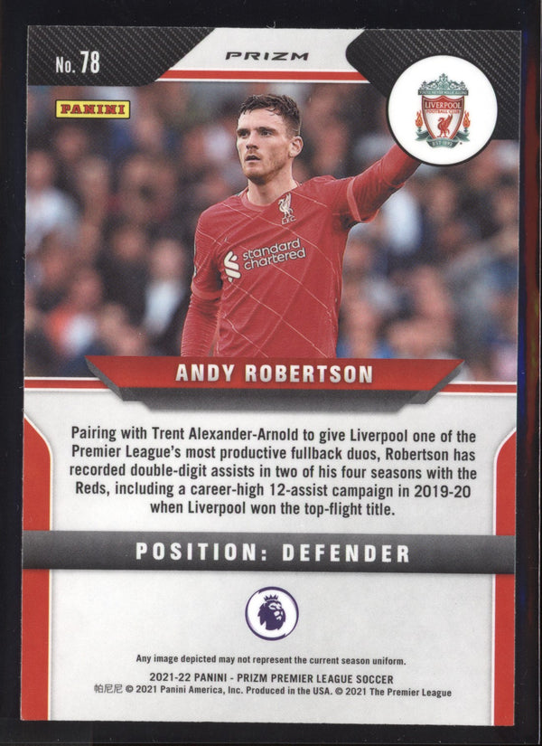 Andy Robertson 2021-22 Panini Prizm Premier League Silver