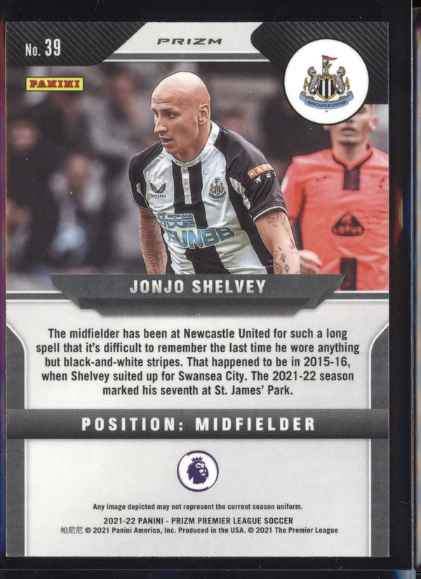 Jonjo Shelvey 2021-22 Panini Prizm Premier League Silver