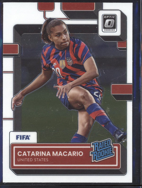 Catarina Macario 2022-23 Panini Donruss Soccer 191 Optic Rated Rookie RC