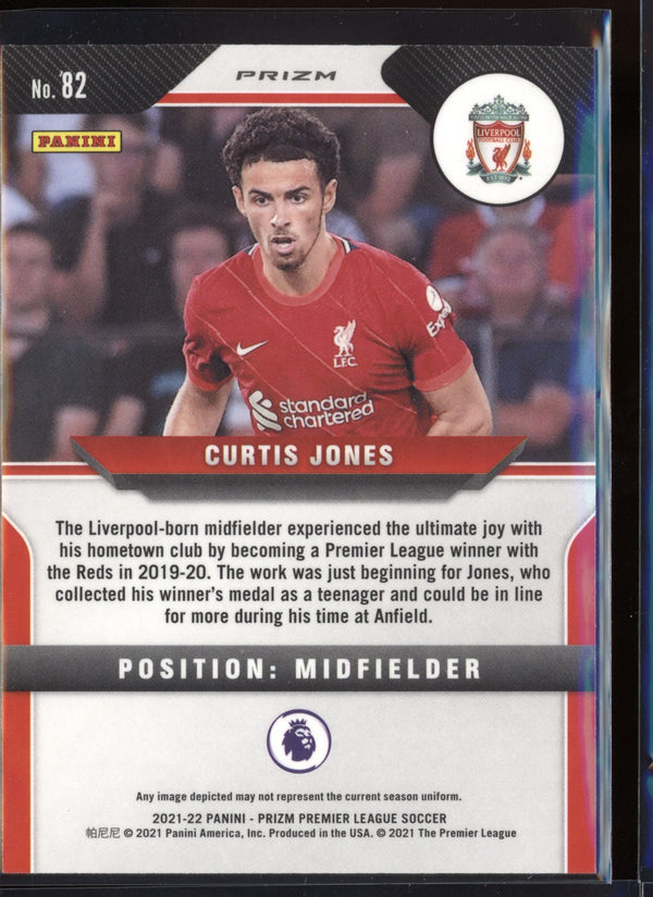 Curtis Jones 2021-22 Panini Prizm Premier League Silver