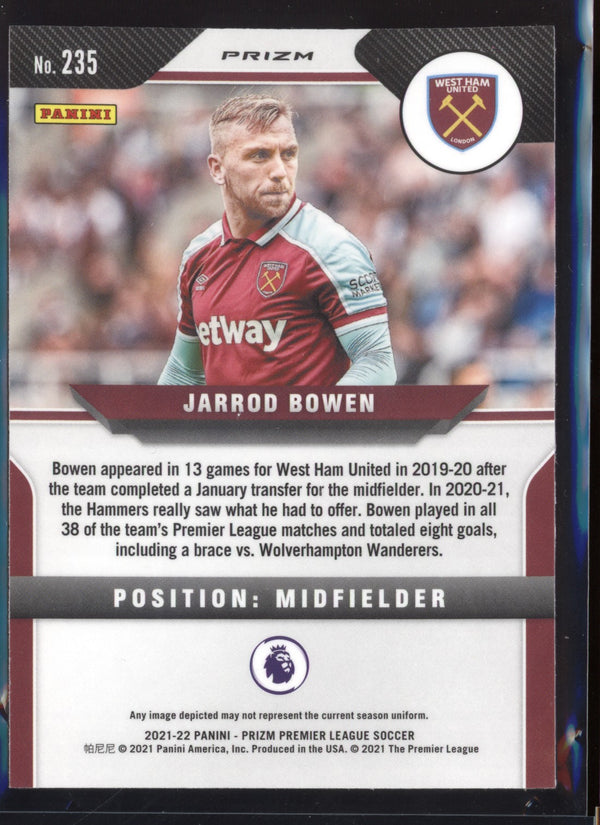 Jarrod Bowen 2021-22 Panini Prizm Premier League Silver