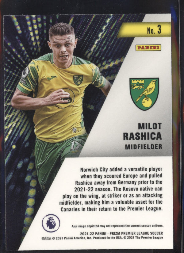 Milot Raschica 2021-2022 Panini Prizm Premier League Instant Impact RC