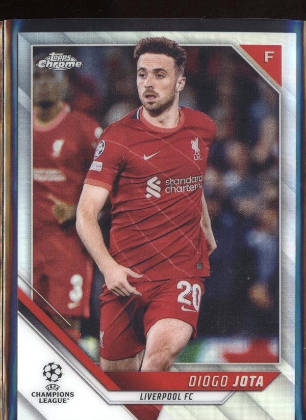 Diogo Jota 2021/22 Topps Chrome UEFA Champions League Refractor