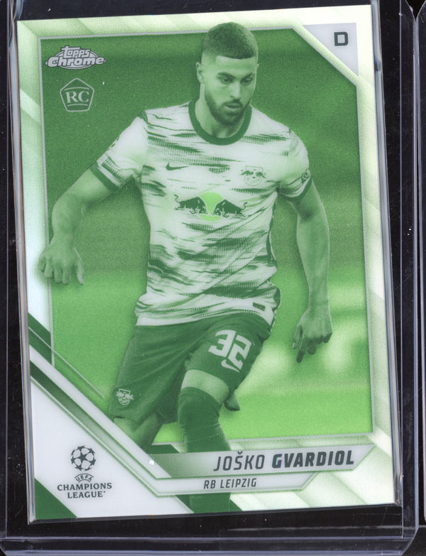 Josko Gvardiol 2021/22 Topps Chrome UEFA Champions League Night Vision RC 48/225