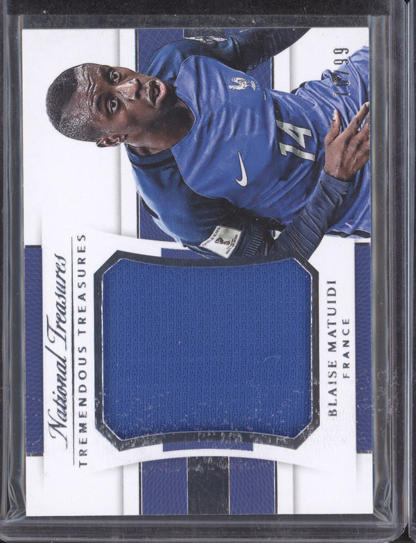 Blaise Matuidi 2018 Panini National Treasures TT-BM Tremendous Treasures 70/99