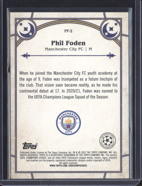 Phil Foden 2022 Toops Merlin PF-2 Prophecy Fulfilled