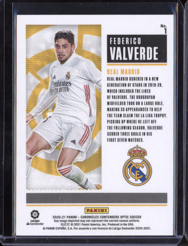 Federico Valverde 2020/21 Panini Chronicles RC