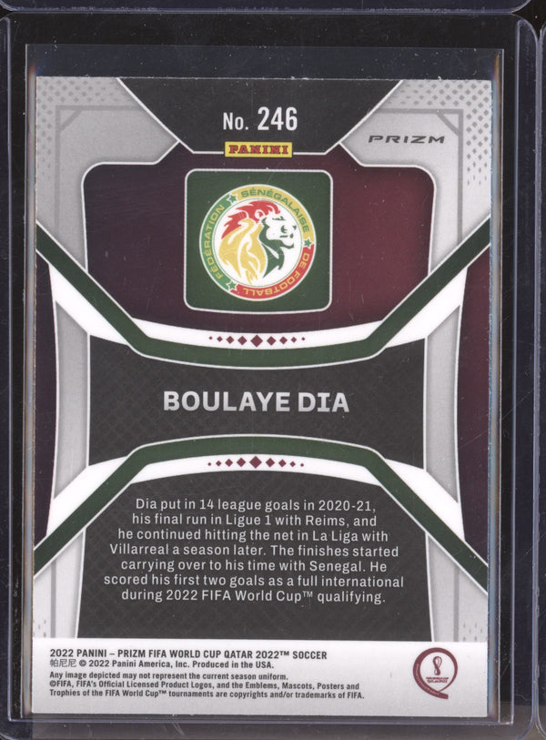 Boulaye Dia 2022 Panini Prizm World Cup 246 Silver RC