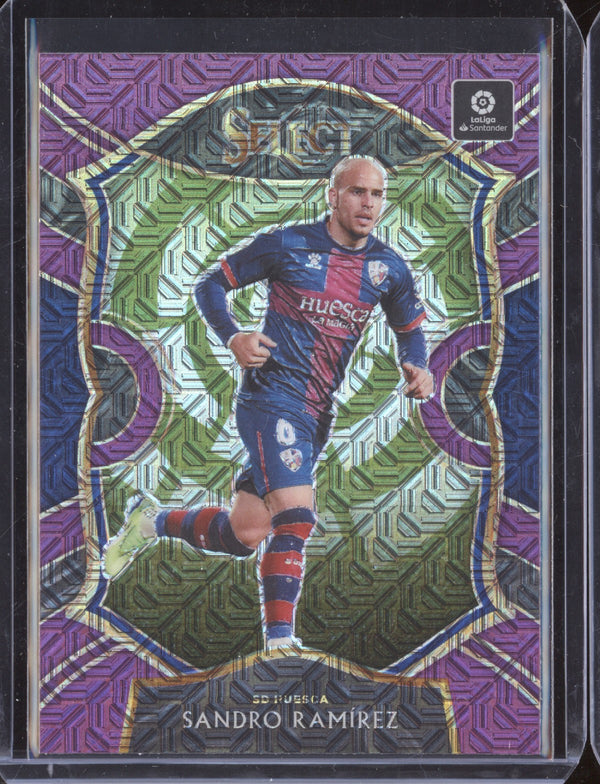 Sandro Ramirez 2020-21 Panini Chronicles Soccer 5 Select Purple Mojo