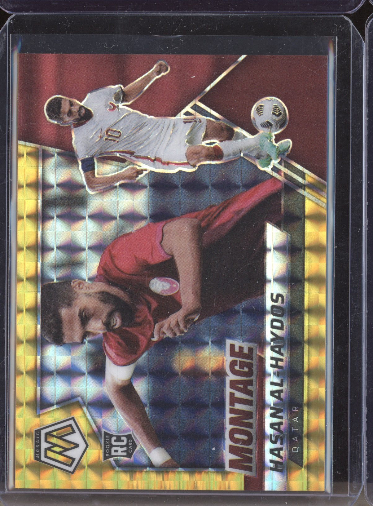 Hasan Al-Haydos 2021-22 Panini Mosaic RTWC 2 Montage Gold RC 3/10