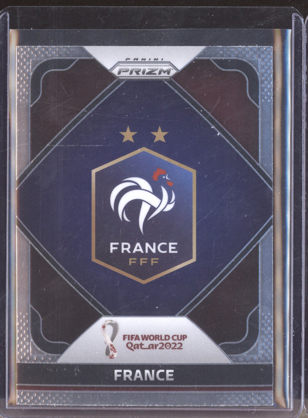 France 2022 Panini Prizm World Cup 10 Team Badges