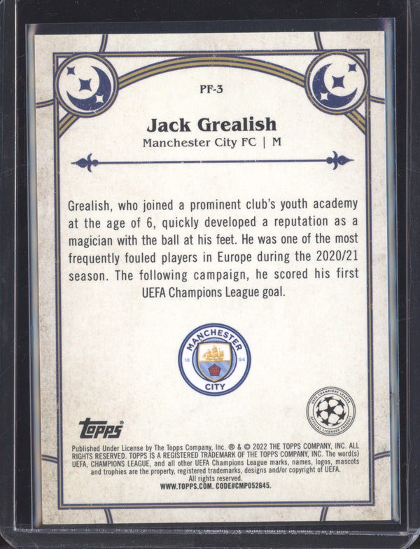 Jack Grealish 2022 Toops Merlin PF-3 Prophecy Fulfilled