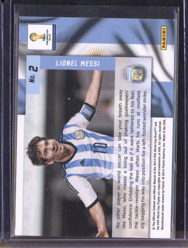 Lionel Messi 2014 Panini Prizm World Cup 2 Net Finders