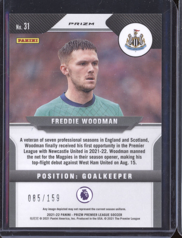 Freddie Woodman 2021-22 Panini Prizm PL 31 Red Mojo RC 85/159