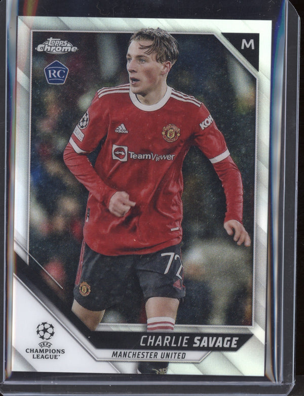 Charlie Savage 2021/22 Topps Chrome UEFA Champions League Refractor RC