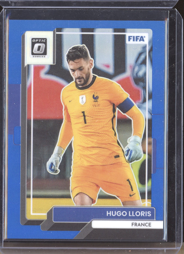 Hugo Lloris 2022-23 Panini Donruss Soccer 48 Optic Blue 8/99