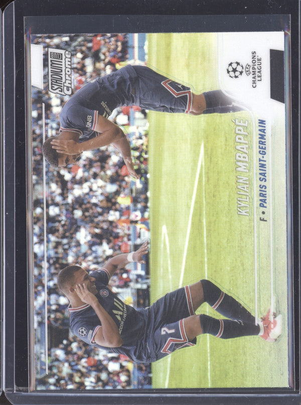 Kylian Mbappe 2021-22 Topps Stadium Club Chrome UCL 75 Refractor