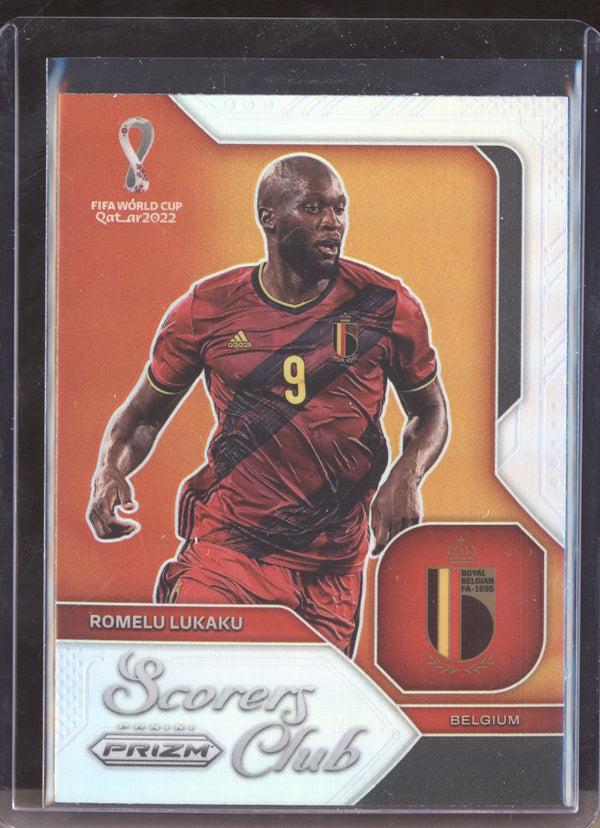 Romelu Lukaku 2022 Panini Prizm World Cup 25 Scorers Club Silver