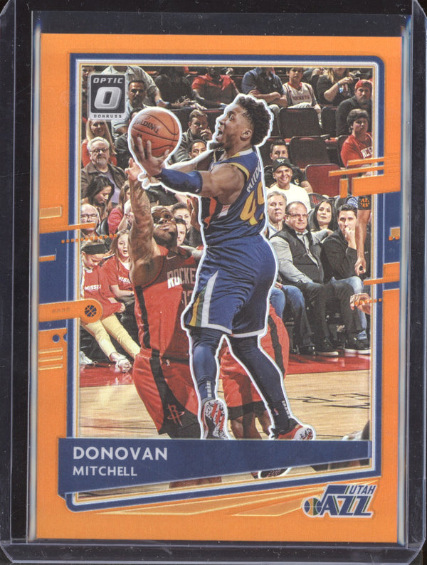 Donovan Mitchell 2020-21 Panini Donruss Optic 30 Orange 35/199