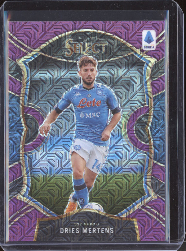 Dries Mertens 2020-21 Panini Chronicles Soccer 6 Select Purple Mojo