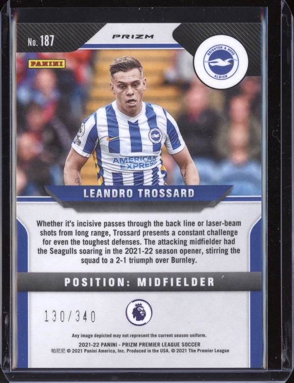 Leandro Trossard 2021-22 Panini Prizm Premier League Blue 130/340