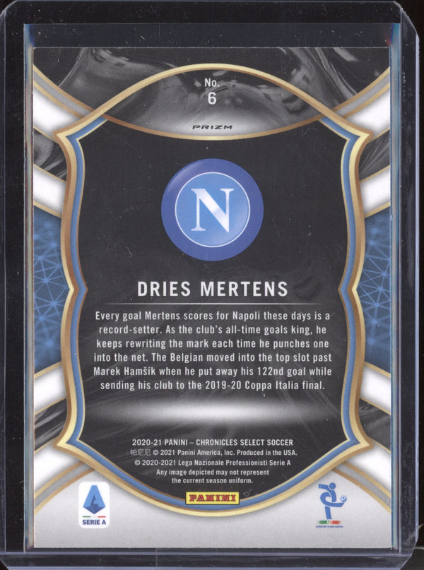 Dries Mertens 2020-21 Panini Chronicles Soccer 6 Select Purple Mojo