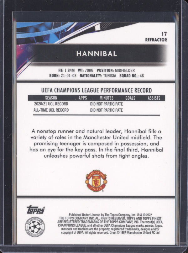 Hannibal 2021-22 Topps Finest UCL 17 Refractor RC