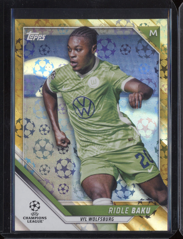 Ridle Baku 2021-22 Topps UEFA CL Gold Starball RC 09/50