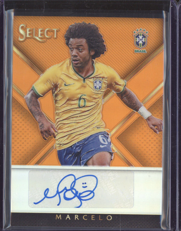 Marcelo 2015-16 Panini Select Soccer SS-M Signatures Orange 70/99