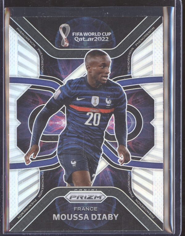 Moussa Diaby 2022 Panini Prizm World Cup 34 Phenomenon Silver