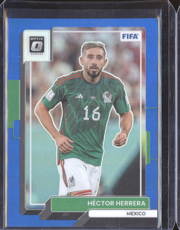 Hector Herrera 2022-23 Panini Donruss Soccer 80 Optic Blue 8/99