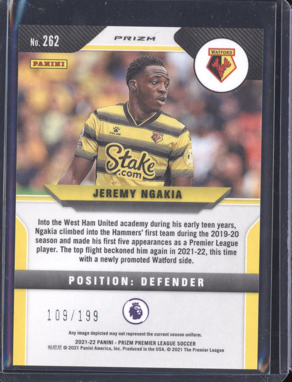 Jeremy Ngakia 2021-22 Panini Prizm PL 262 Red RC 109/199