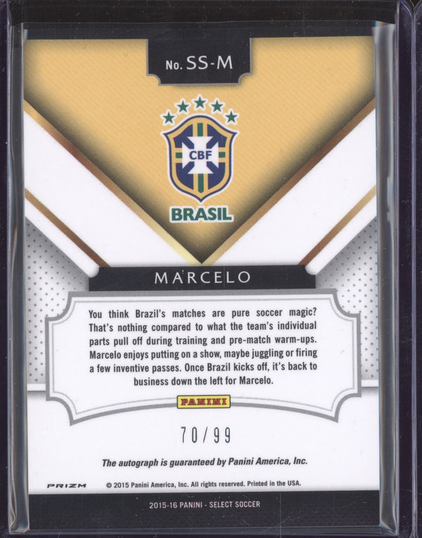 Marcelo 2015-16 Panini Select Soccer SS-M Signatures Orange 70/99