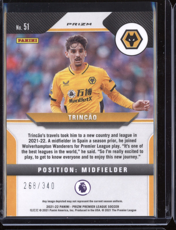 Trincao 2021-22 Panini Prizm Premier League Blue 268/340